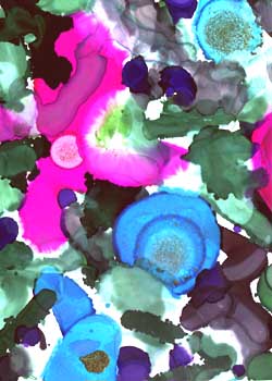 Enter At Your Own Risk Teresa Vicars Lake Mills WI alcohol ink on Yupo